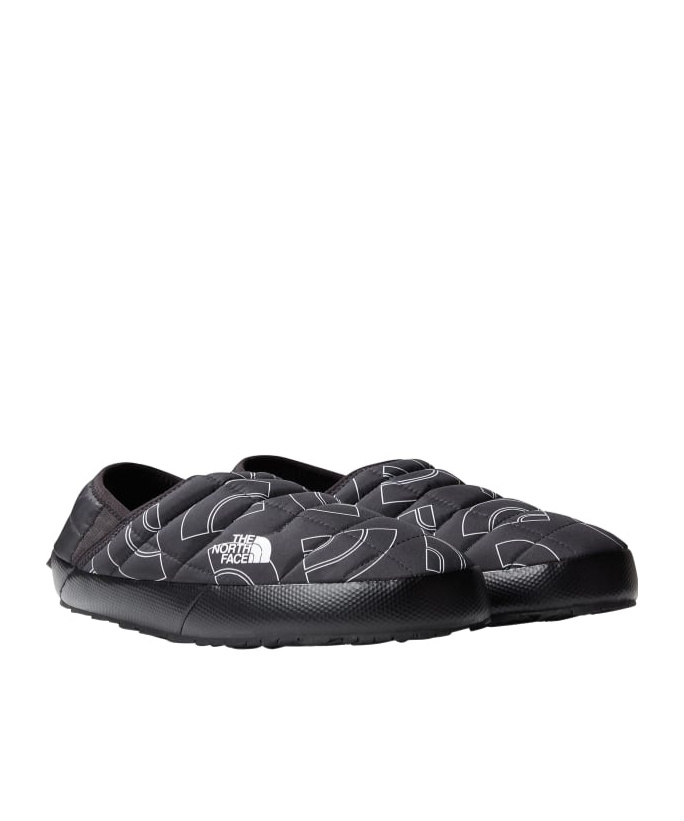 The North Face Thermoball Traction V Quilted Mules In Black