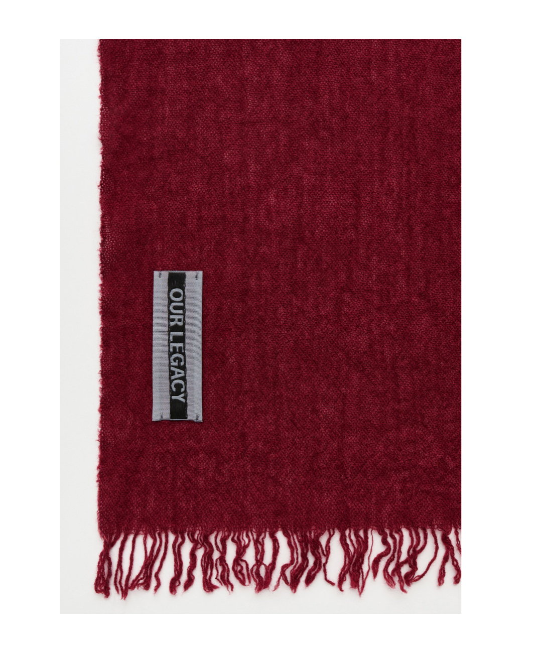 Our Legacy Cottage Scarf In Burgundy