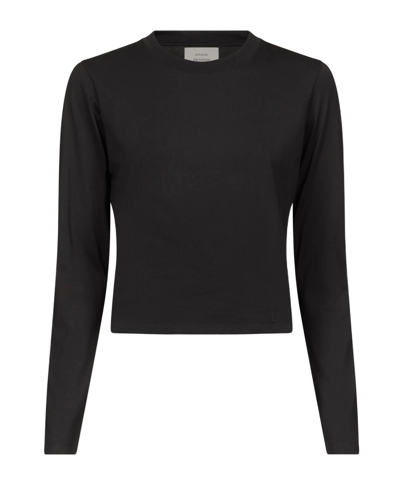 Loulou De Saison Masal Cropped T-shirt In Black