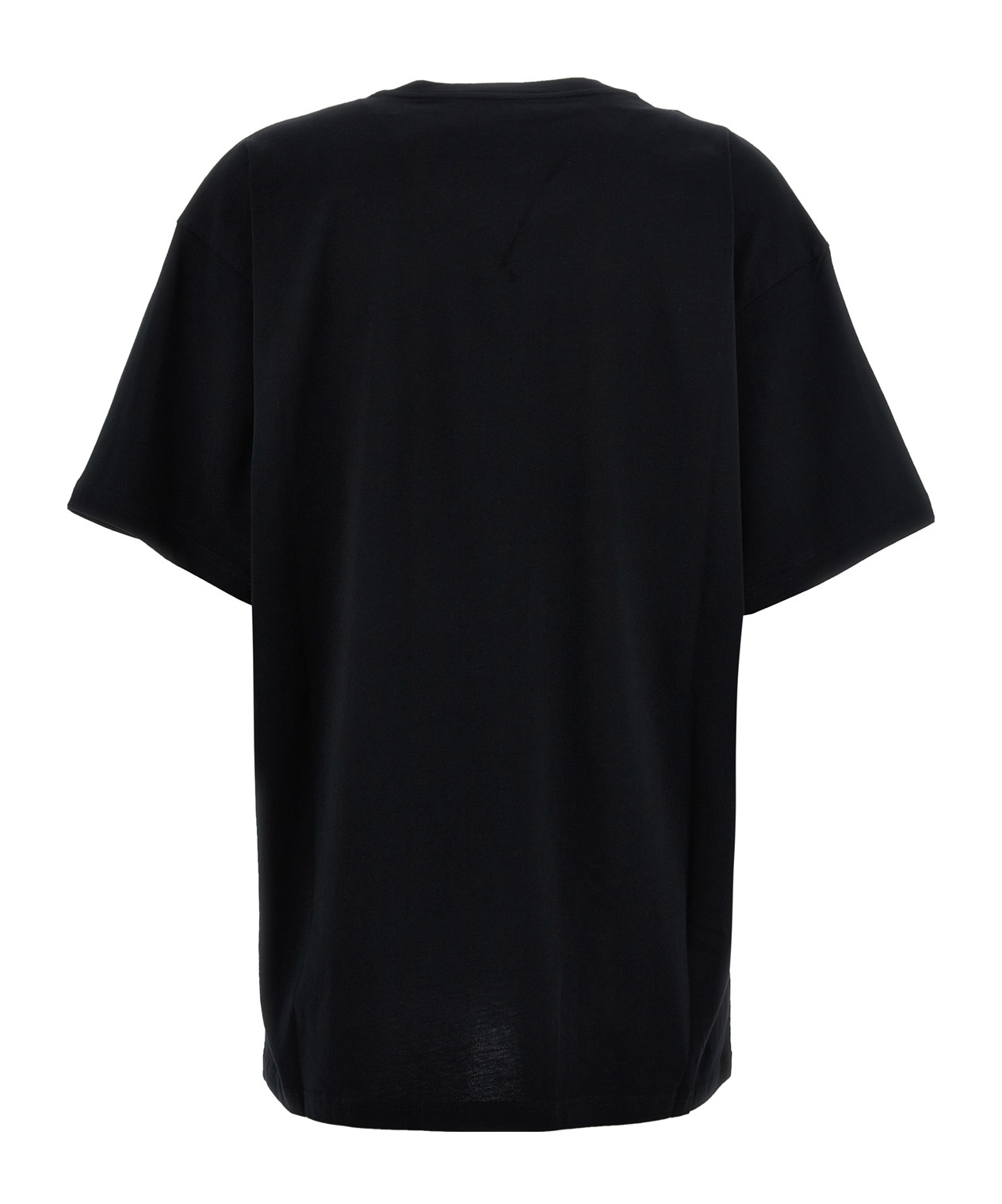 Moschino Black Printed T-shirt In Black