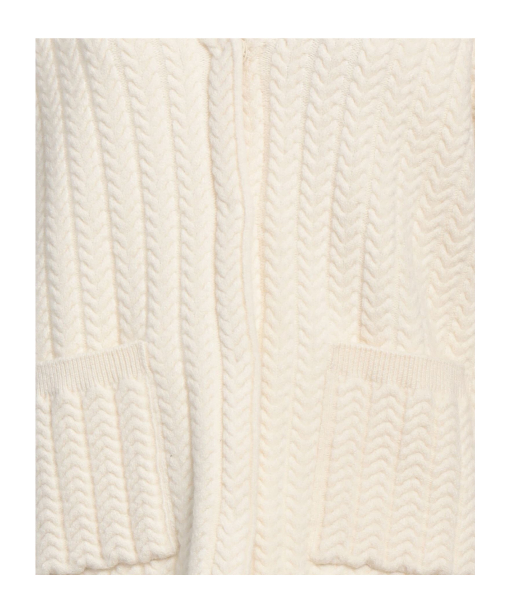 Sportmax Solid Color Knit Coat In White
