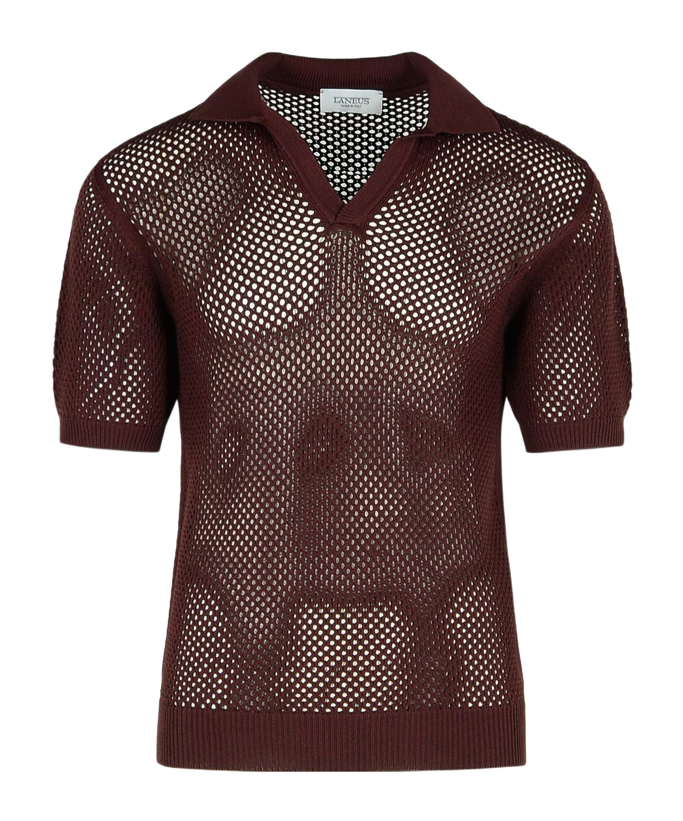 Laneus Brown Viscose Blend Sweater In Brown