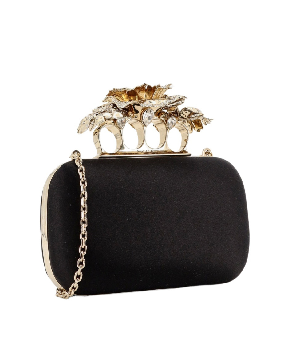 Alexander Mcqueen Chain Shoulder Bag In Black