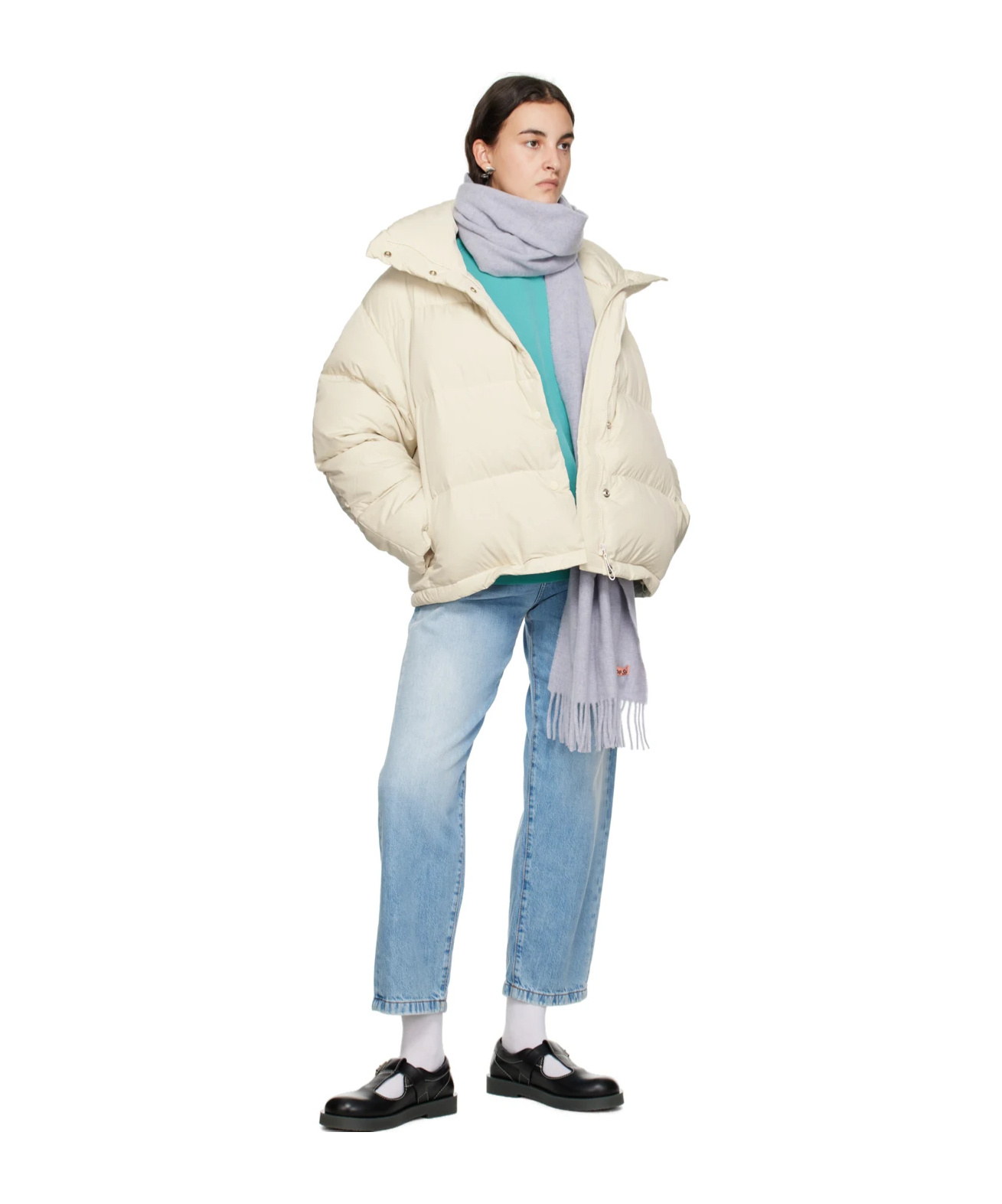 Acne Studios Belt Loop Button Jeans In Blue