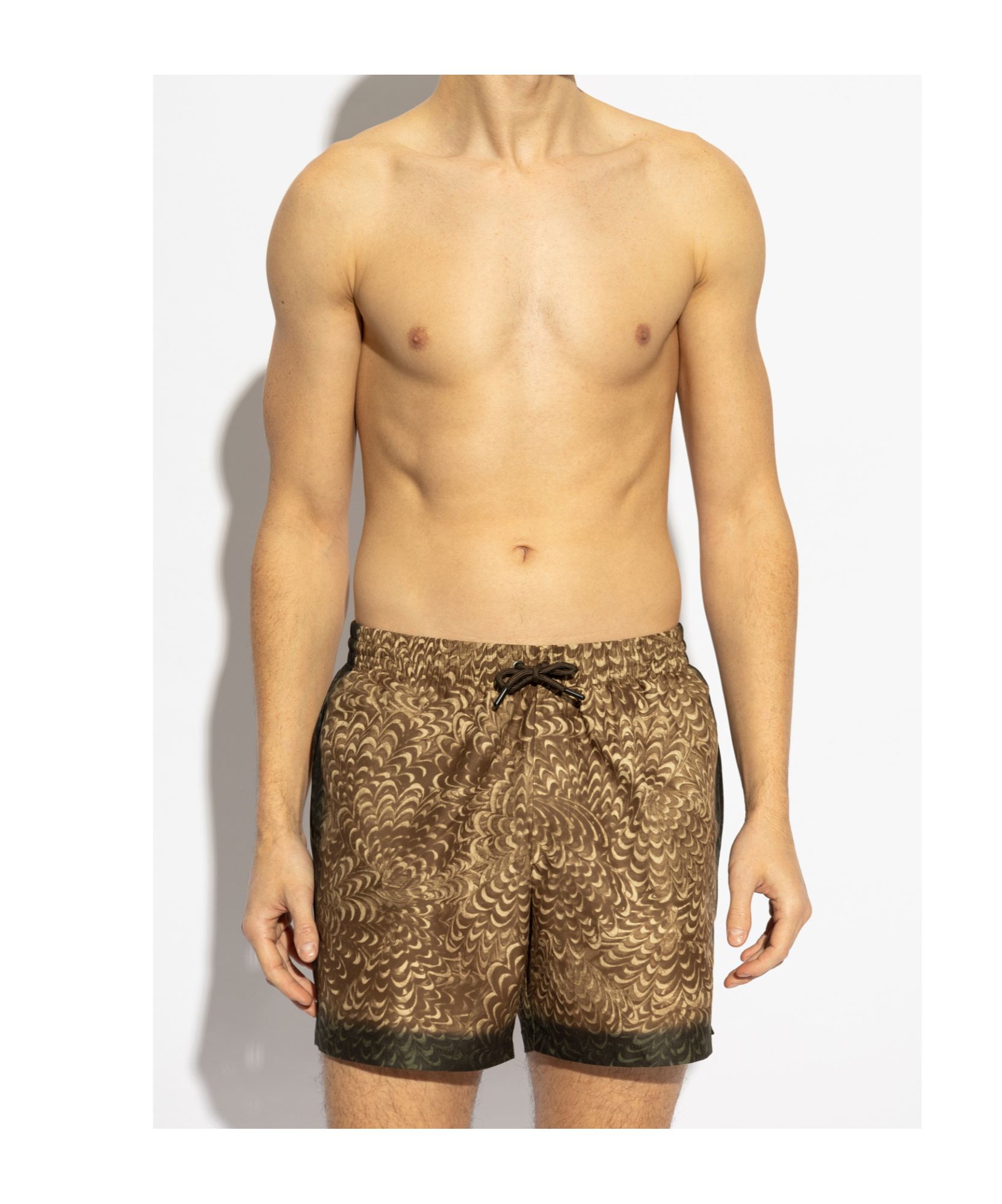 Dries Van Noten Boxer Swimsuit In Ocr