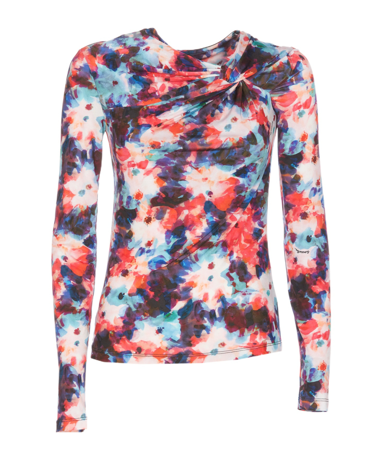 Patrizia Pepe Long Sleeves Top In Multicolor