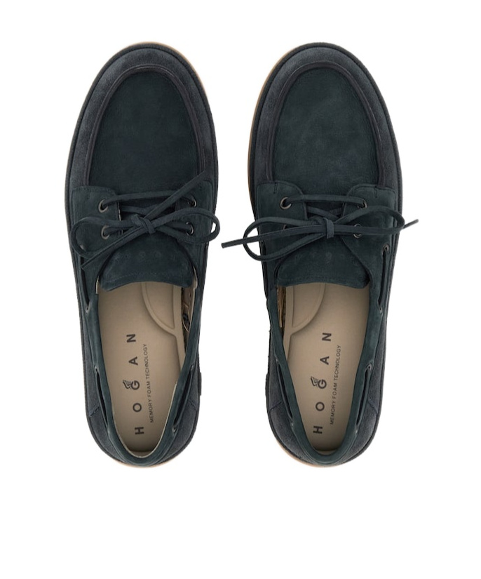 Hogan Round-head Casual Shoes In Black