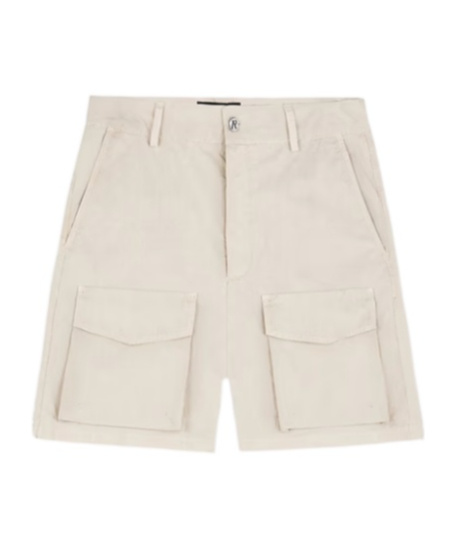 Represent Front Pocket Cargo Short In White