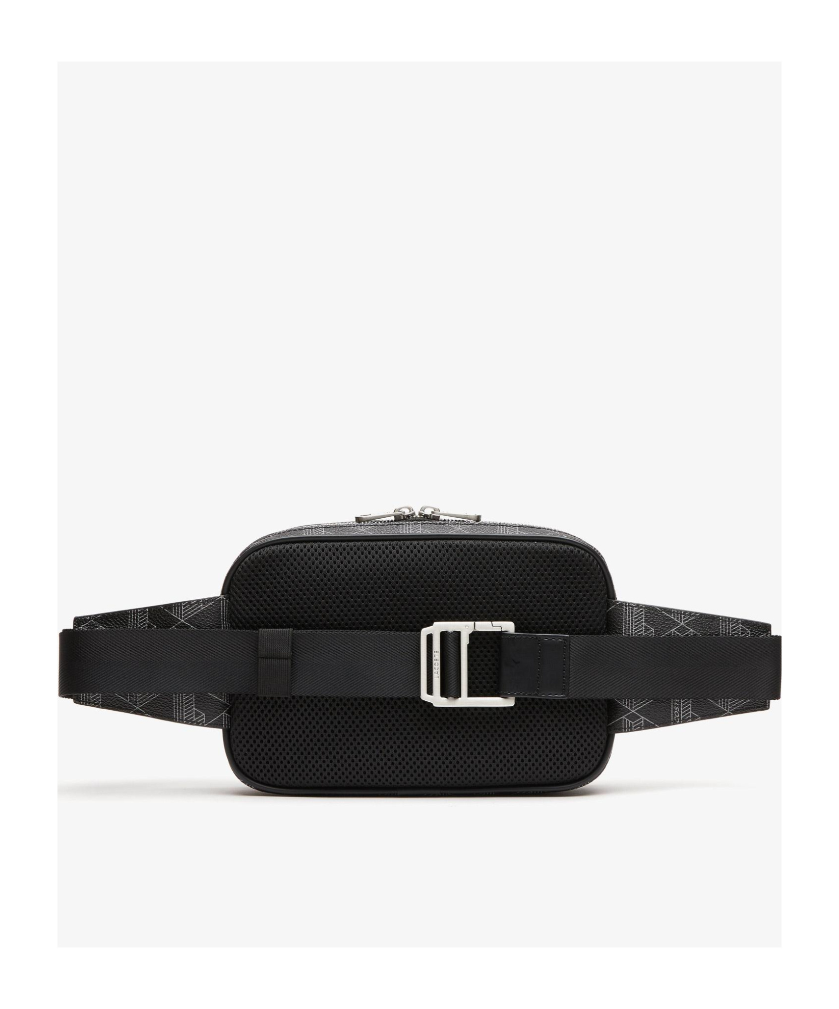 Lacoste Logo-debossed Belt Bag In Black