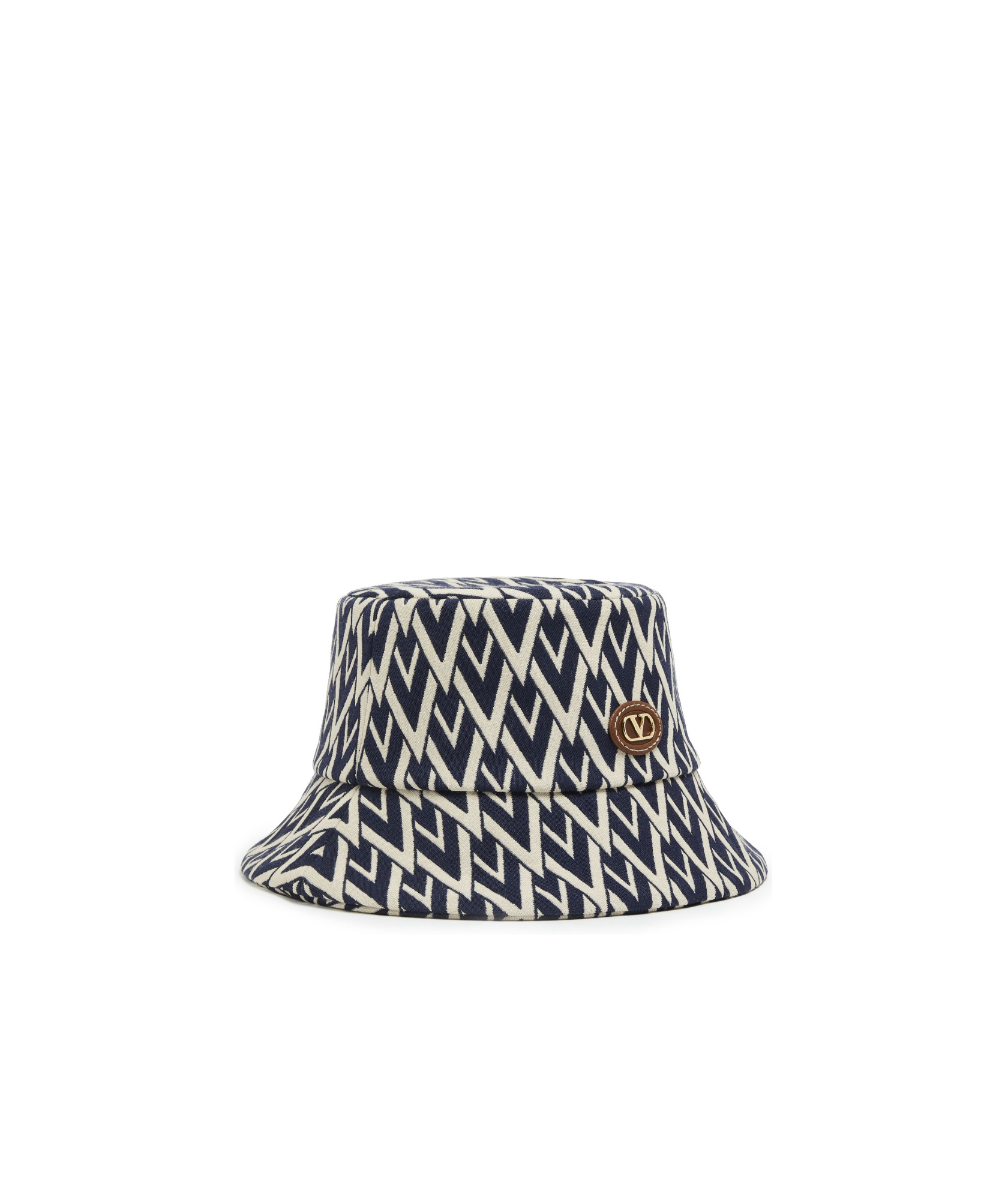 Valentino Toute La V Wool Fisherman Hat In Black