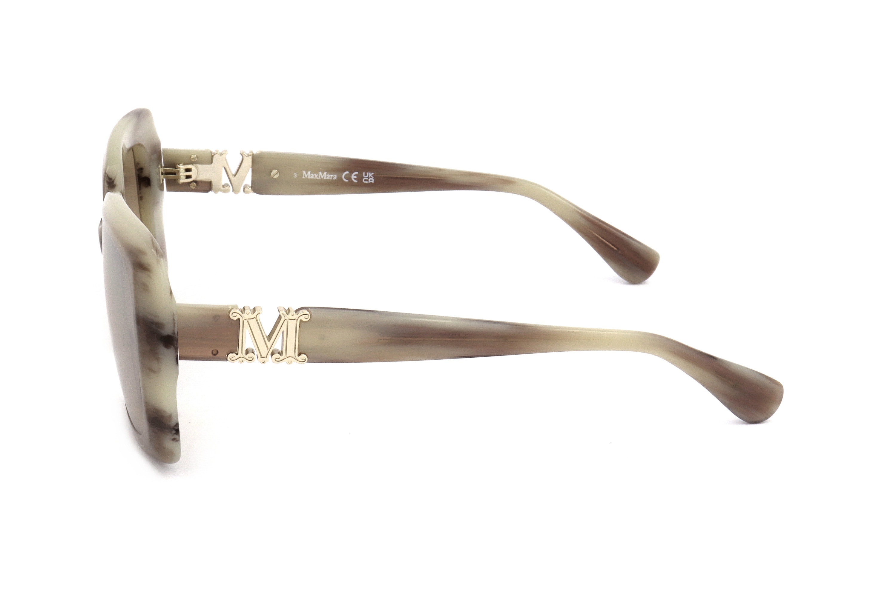 Max Mara Full Frame Sunglasses In Green