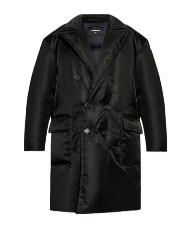 Dsquared2 Long-sleeved Down Jacket In Black