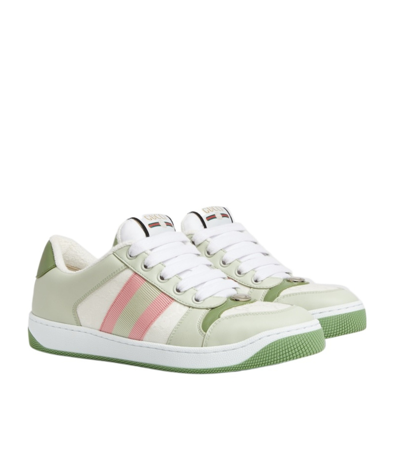 Gucci Screener Sneakers In White