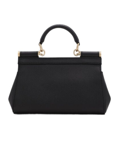 Dolce & Gabbana Small Sicily Handbag In Black