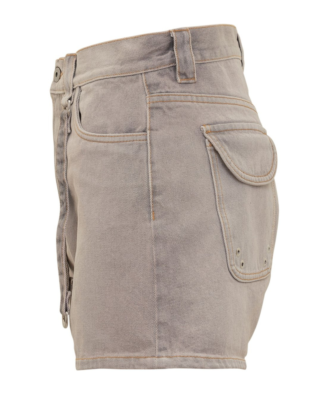Off-white Off White Denim Shorts In Gray