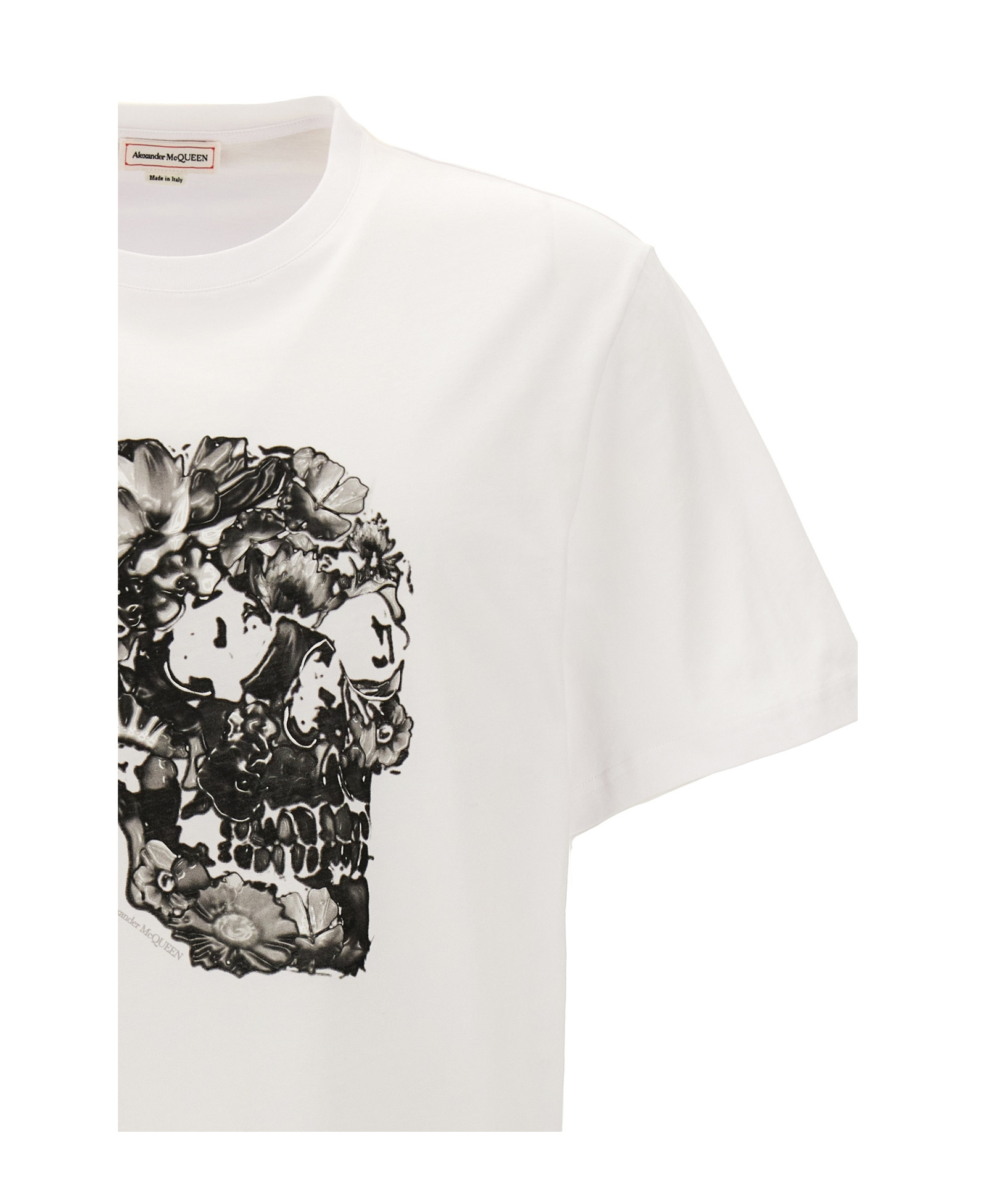 Alexander Mcqueen Mcqueen Men Printed T-shirt In White