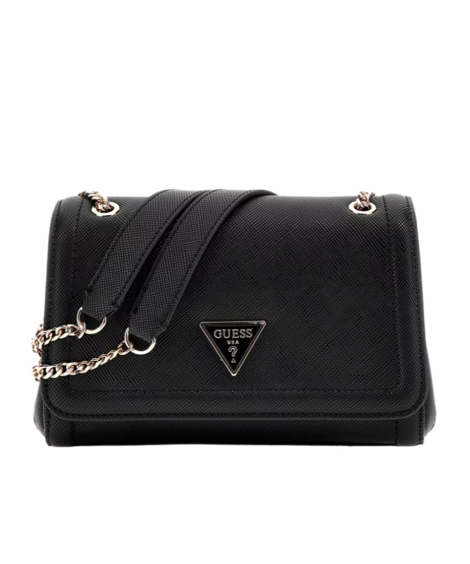 Guess Flap Mini Crossbody Bag In Black