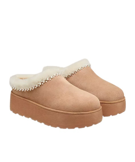 Stuart Weitzman Round Head Muller Shoes In Brown