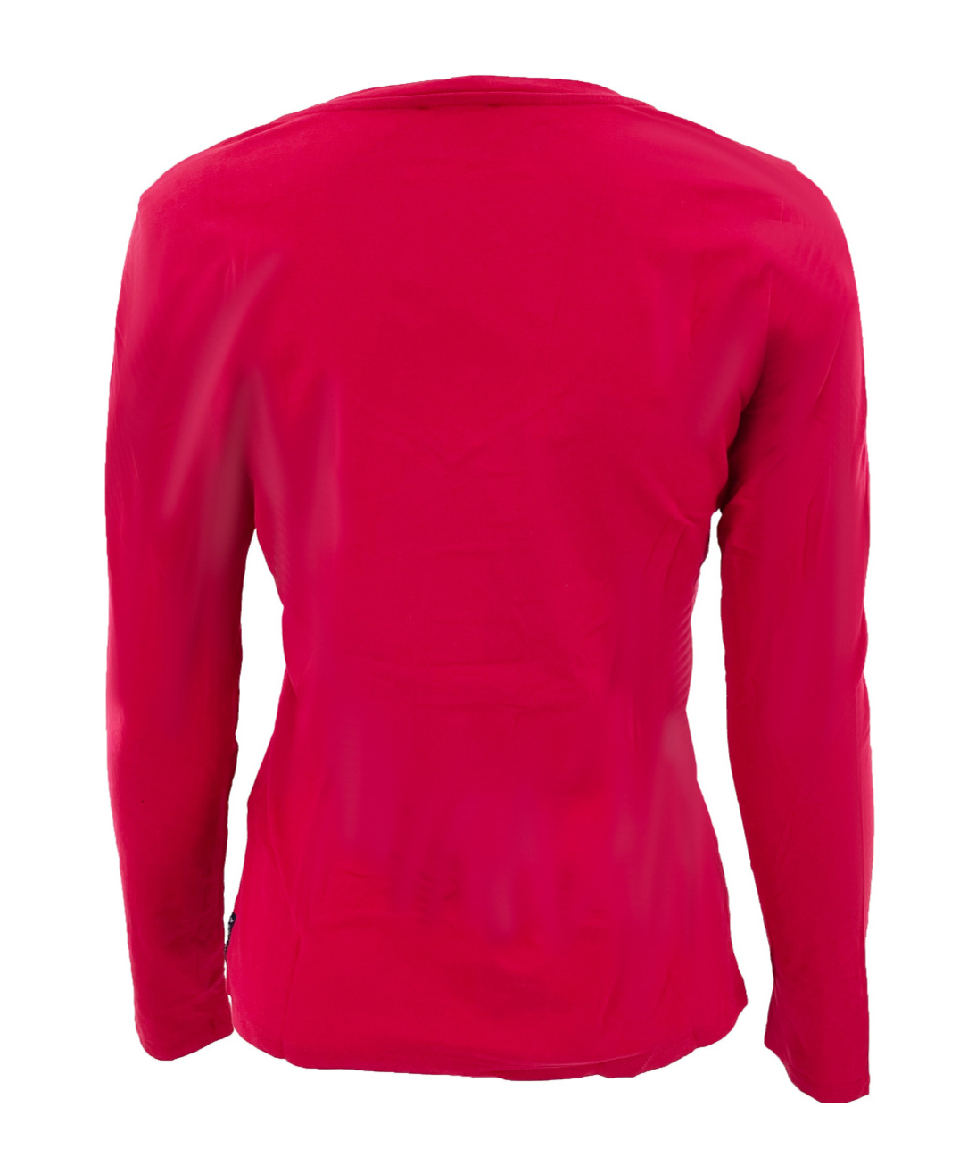 Shop Armani Jeans V-neck Long-sleeved T-shirt In Red