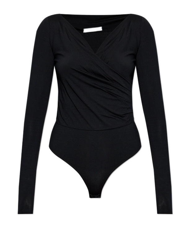 Max Mara Long-sleeved Jumpsuit In Black