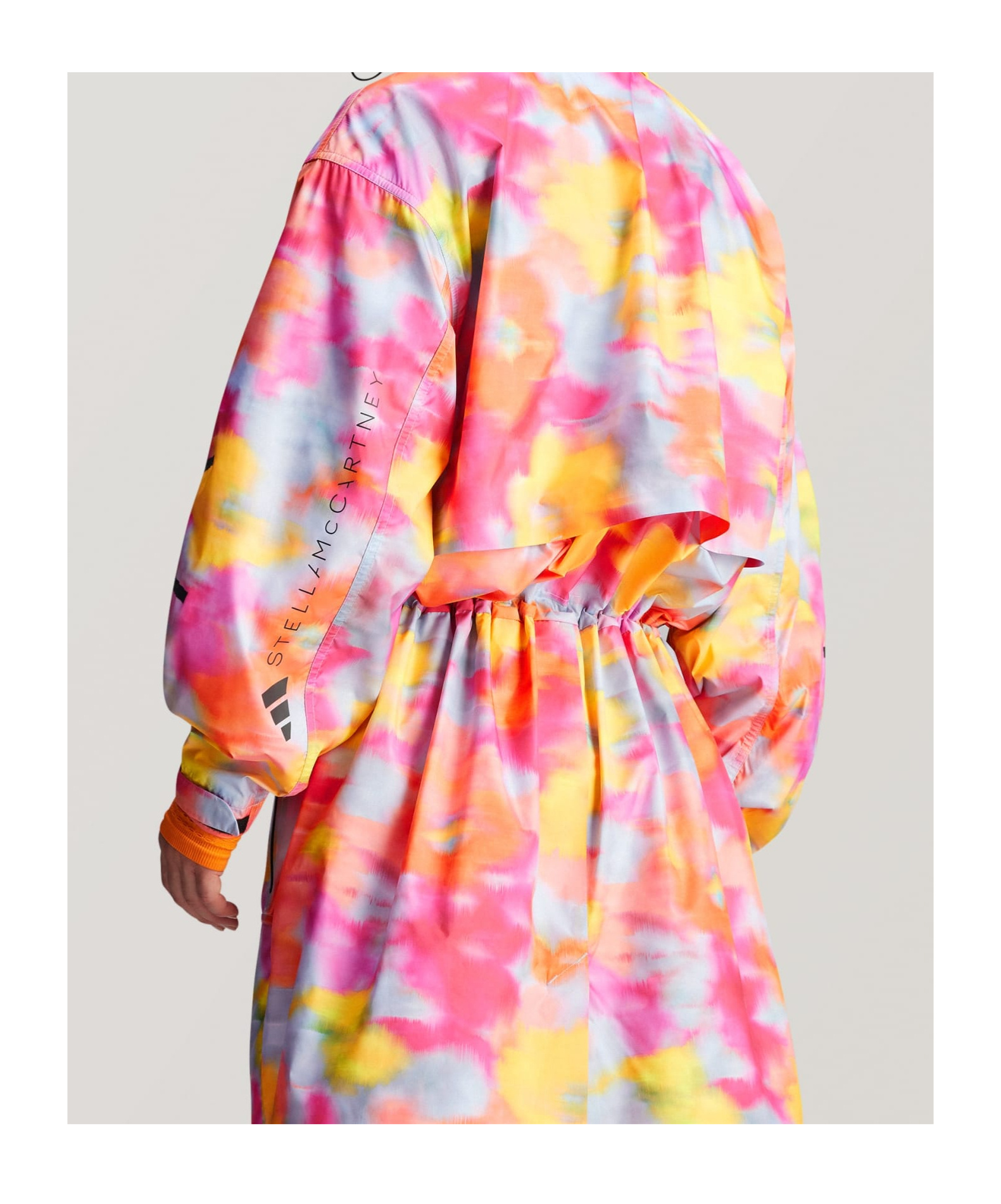 Adidas By Stella Mccartney Printed Windbreaker In Pink