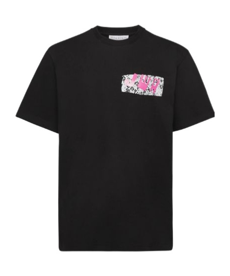 Jw Anderson Jwa Lace Trim T-shirt In Black