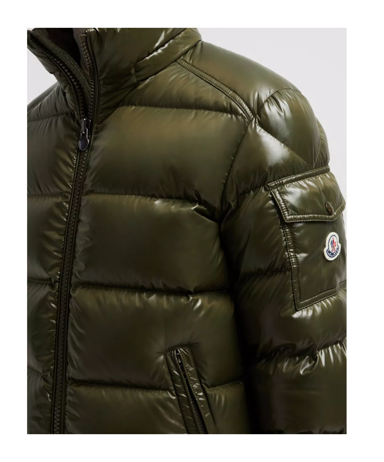 Moncler Maya Hooded Short Down Jacket In Black