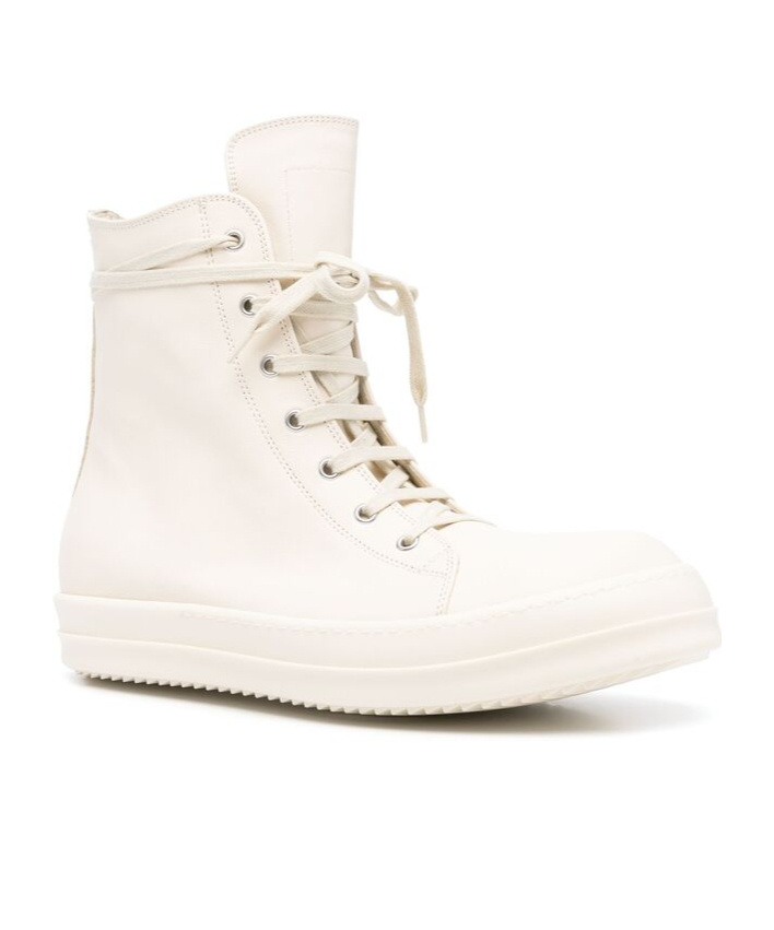 Rick Owens Hollywood Boots In White