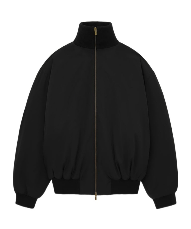Fear Of God Black Cotton And Wool Sweatshirt In Black