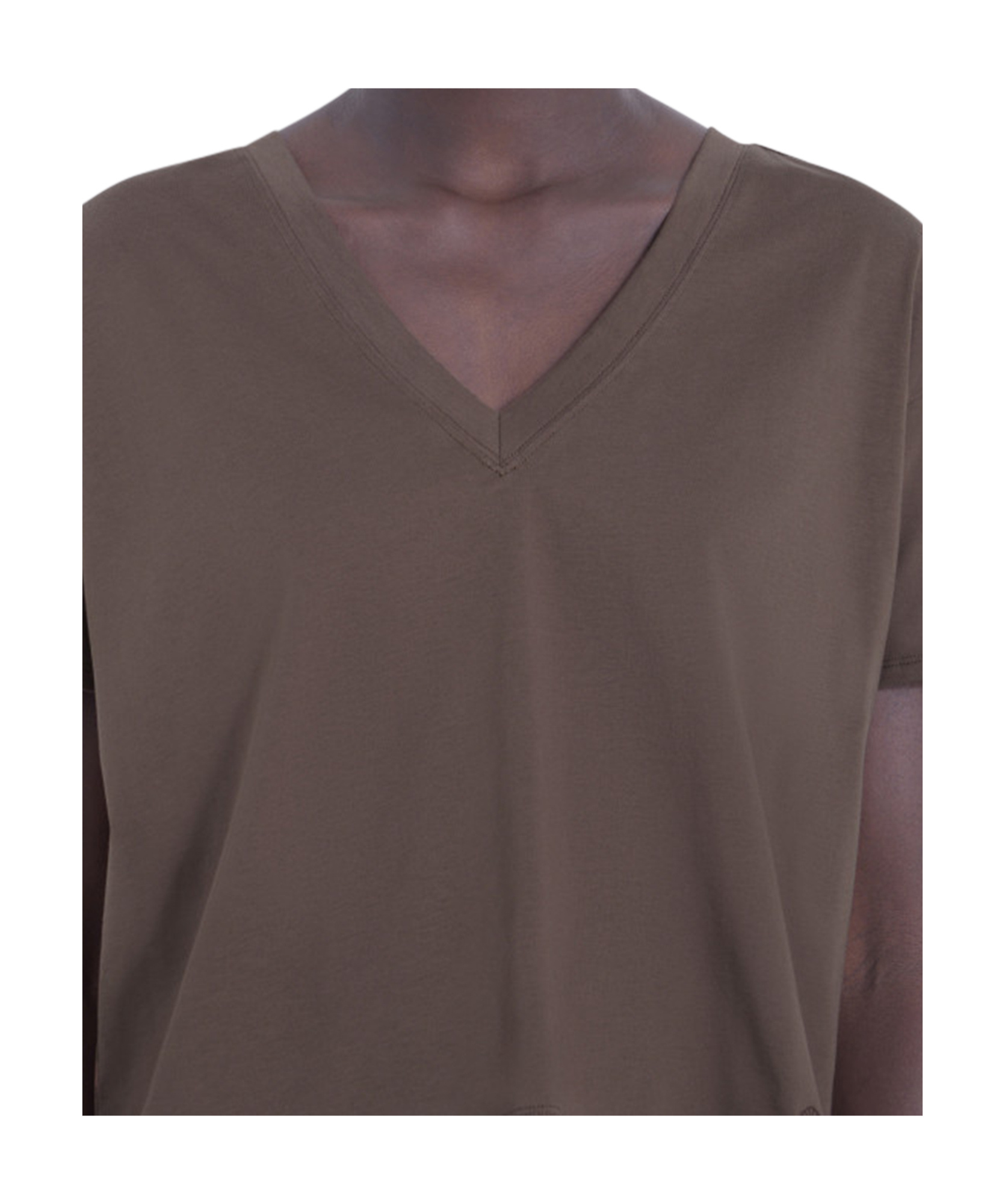 Loulou Studio V-neck T-shirt In Brown
