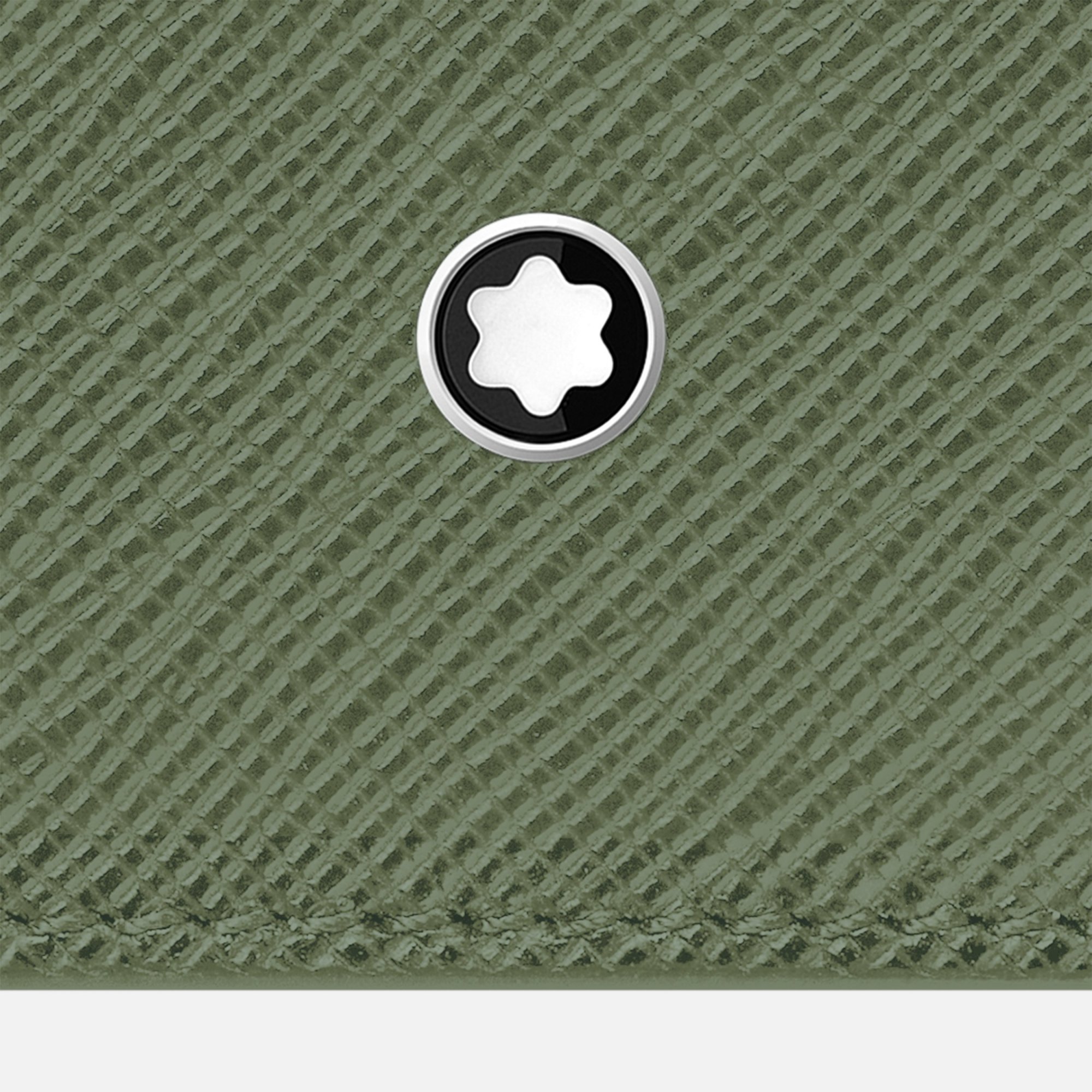 Montblanc Saffiano Printed Wallet In Green
