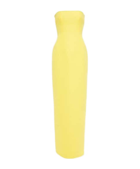 Emilia Wickstead Laelia Floral Jacquard Maxi Dress In Yellow