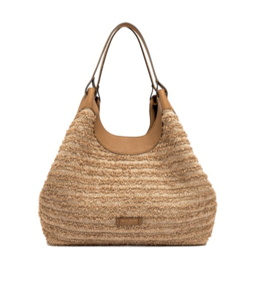 Gianni Chiarini Double Handle Shoulder Bag In Brown
