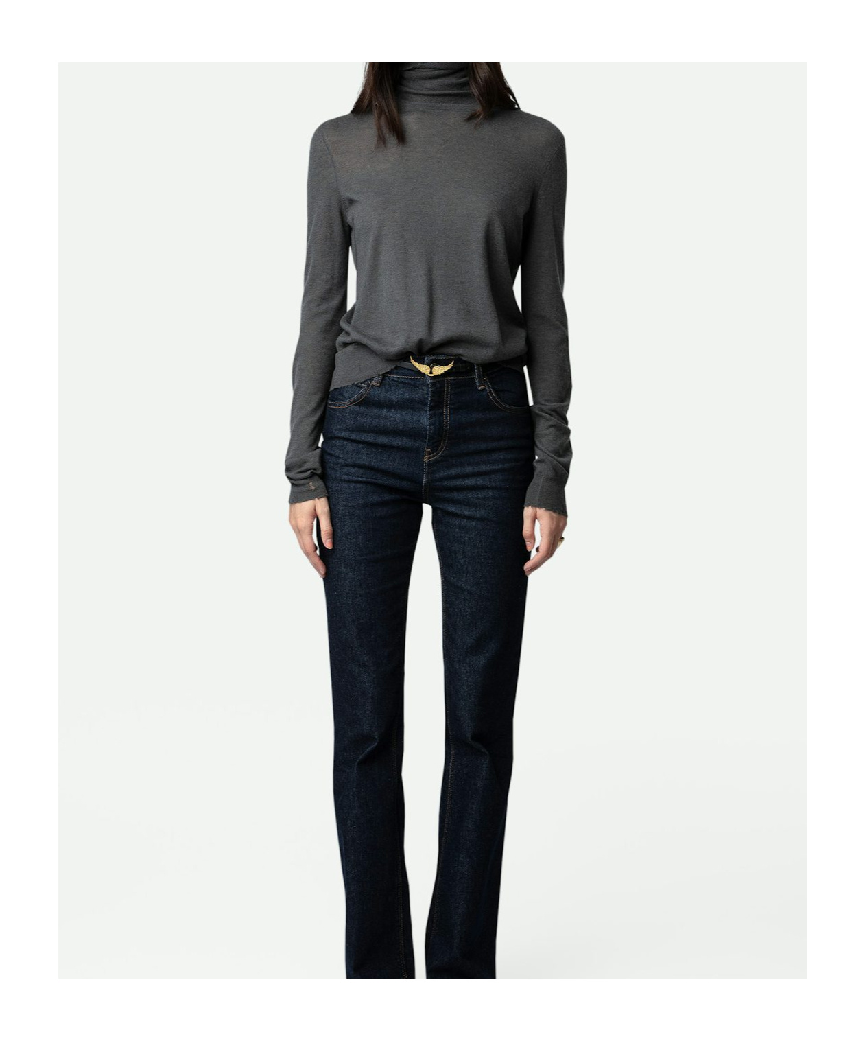 Zadig & Voltaire Bobby Distressed-effect Cashmere Jumper In Black