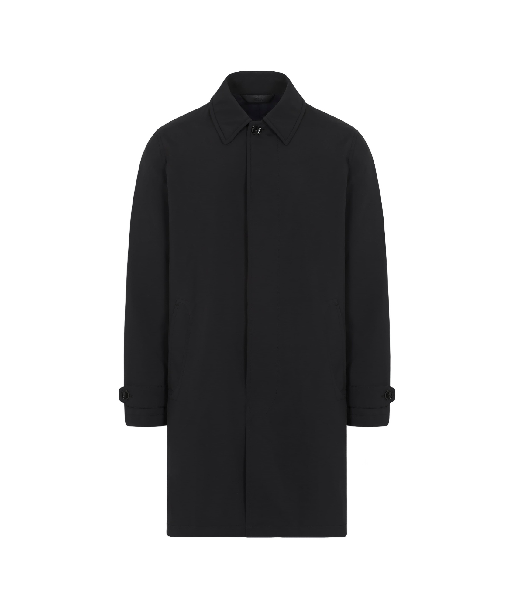 Brioni Performa Button-up Coat In Midnight Blue