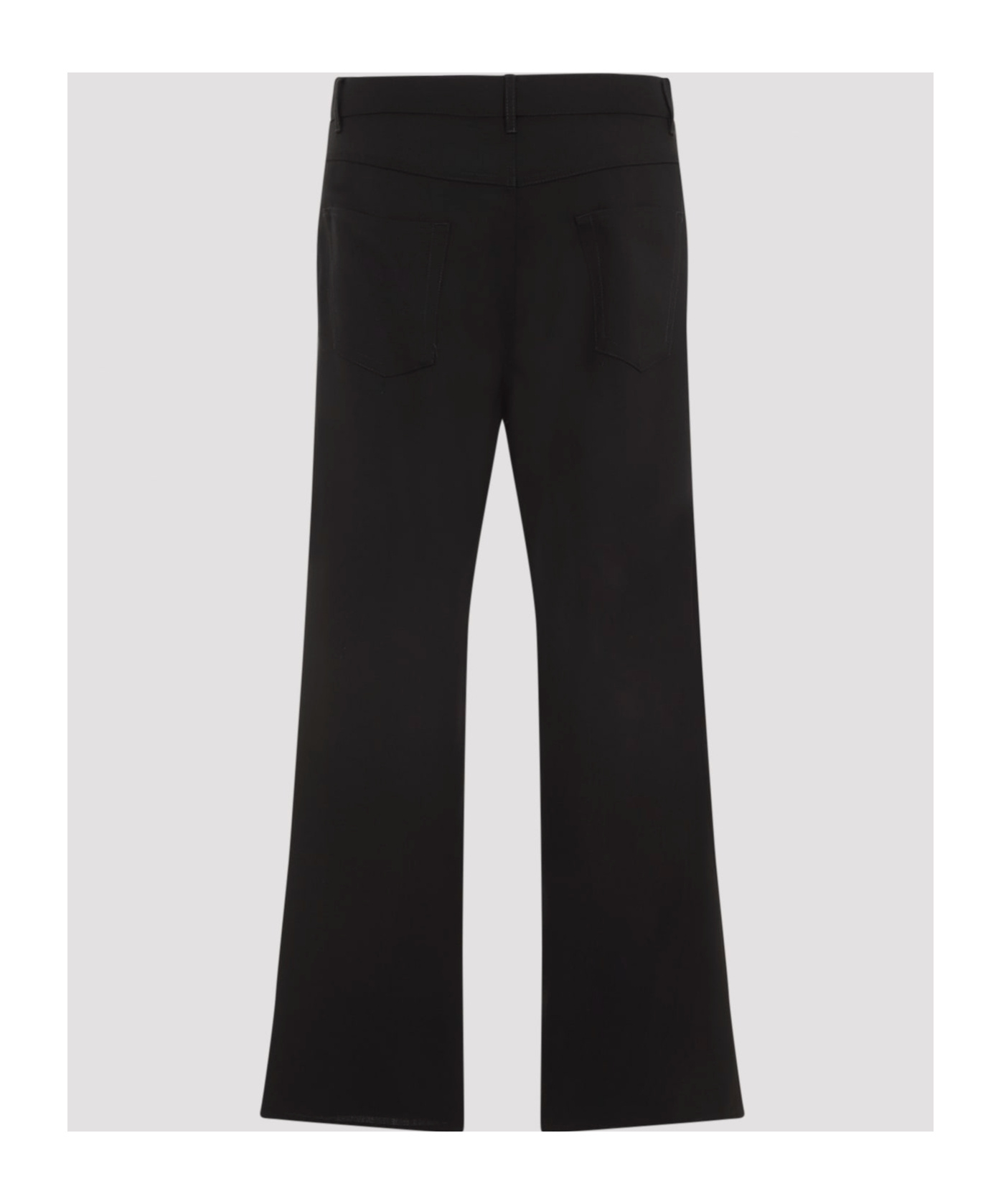 Marni Straight-leg Wool Pants In Black