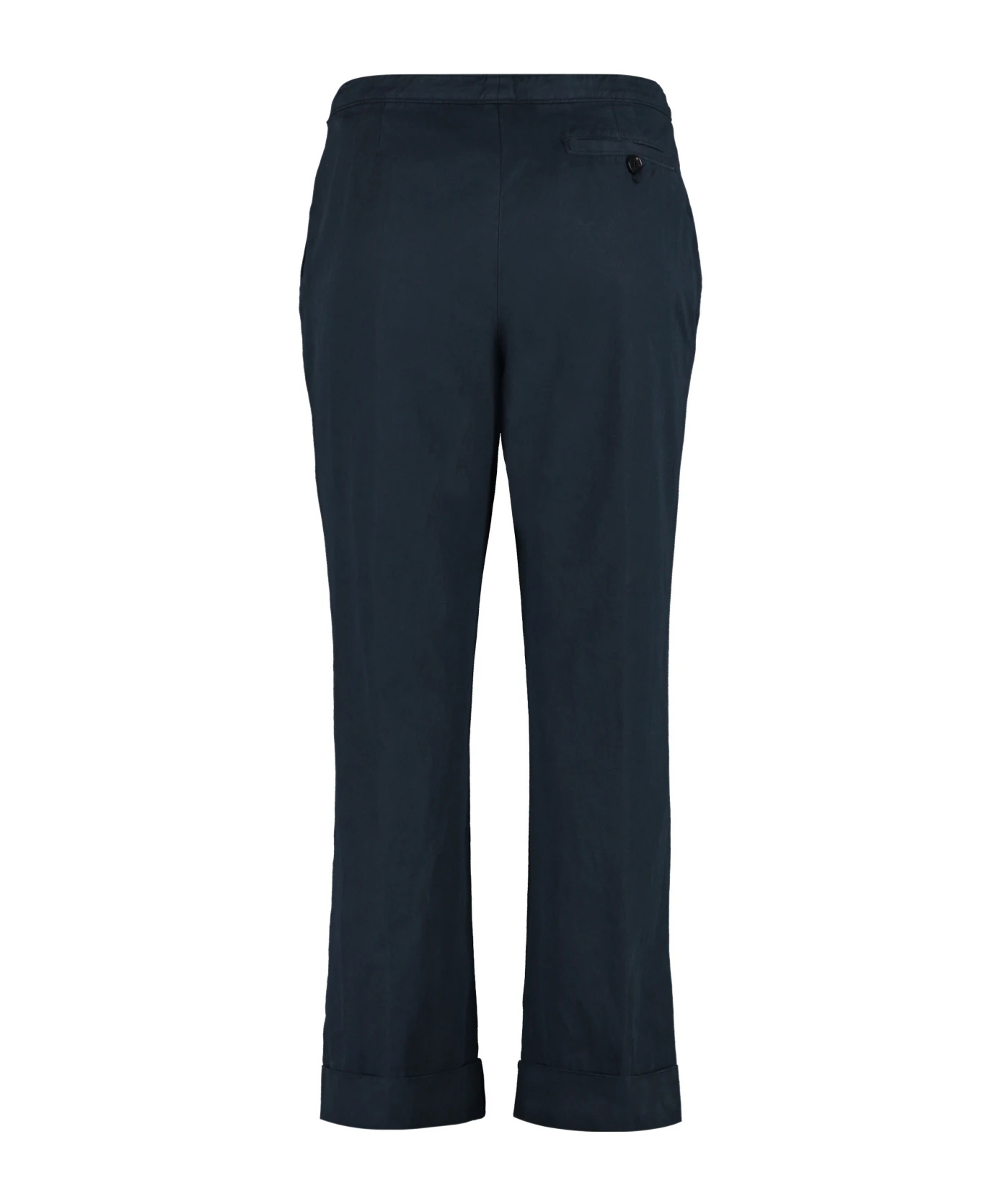 Aspesi Elastic Waist Casual Pants In Black