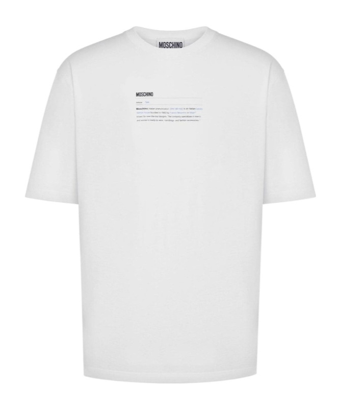 Moschino Logo-print Cotton T-shirt In White