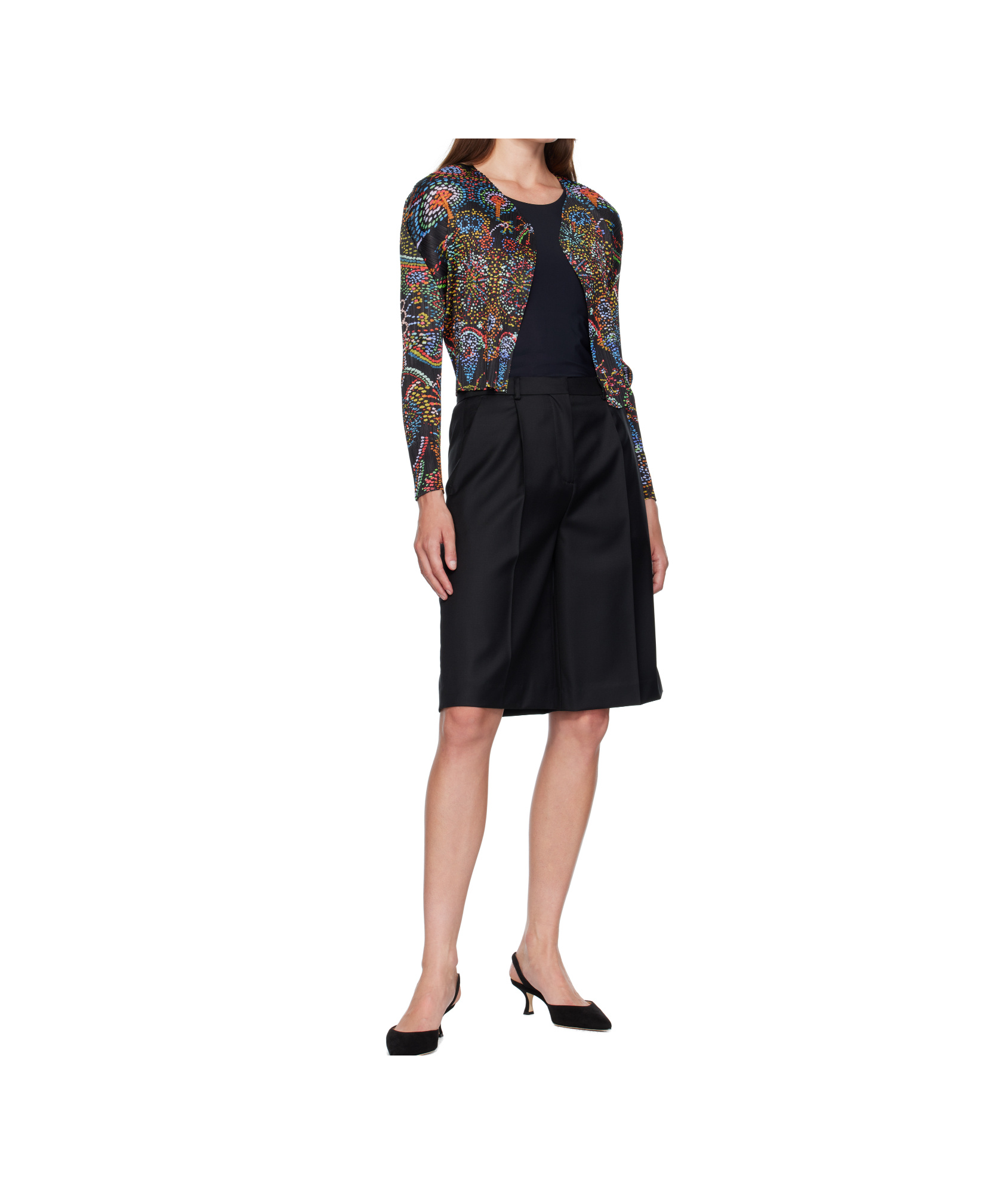 Issey Miyake Light Festival Cardigan In Multi