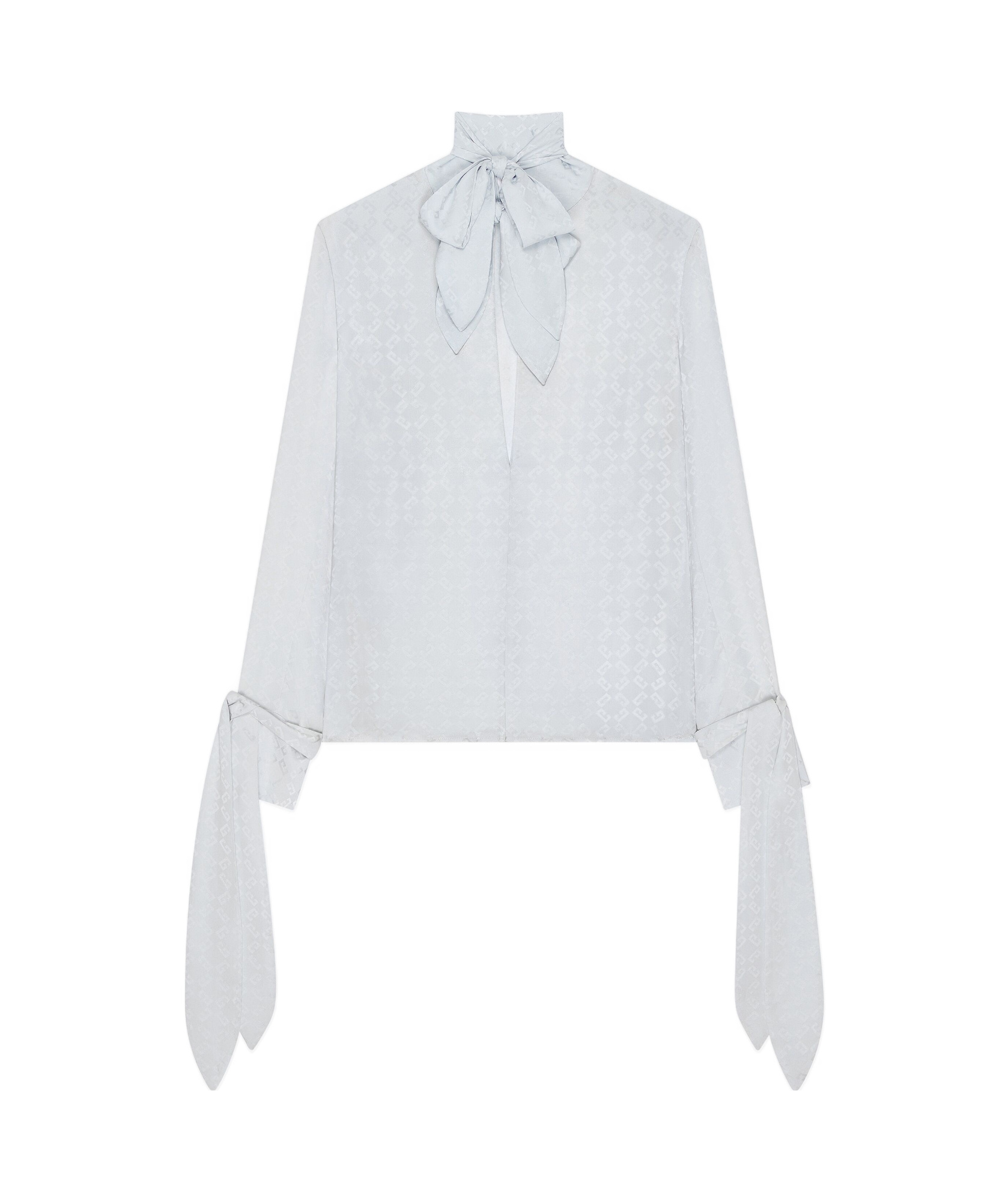 Givenchy Blouse Avec Nauds En Jacquard Monogramme 72 In White