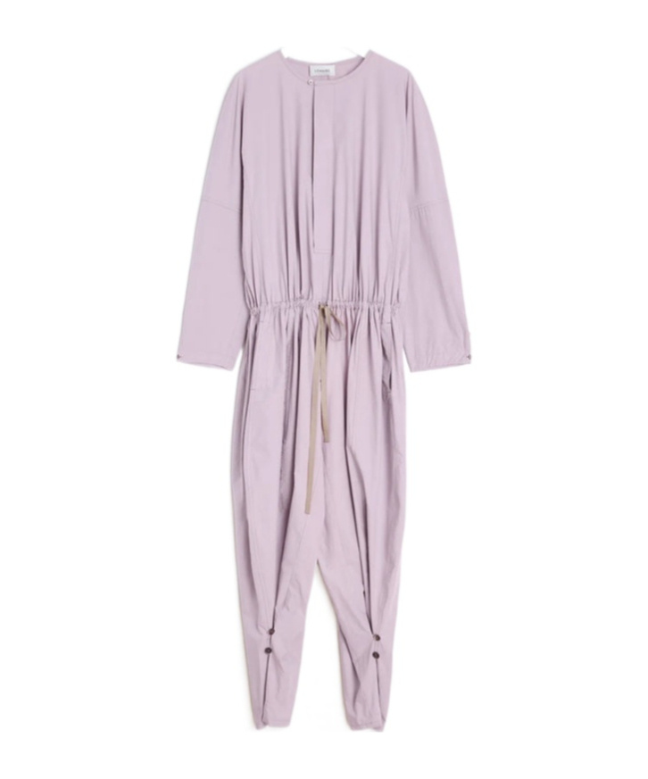 Lemaire Parachute Jumpsuit In Dusty Rose