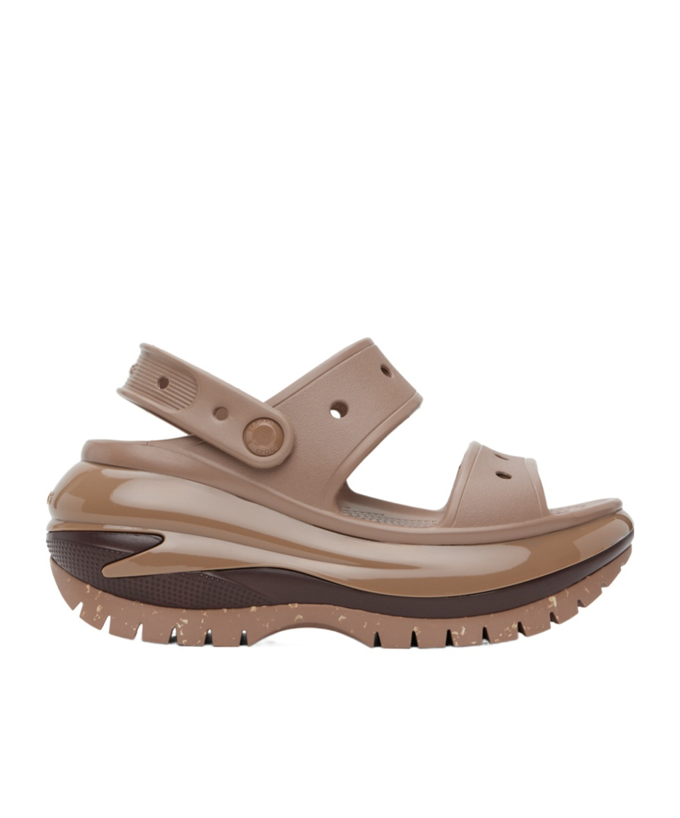 Crocs Mega Crush Sandals In Latte-brown In Brown
