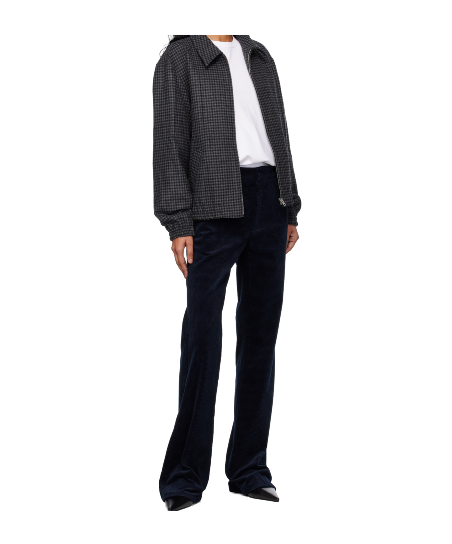 Apc A.p.c. Straight Leg Corduroy Pants In Black