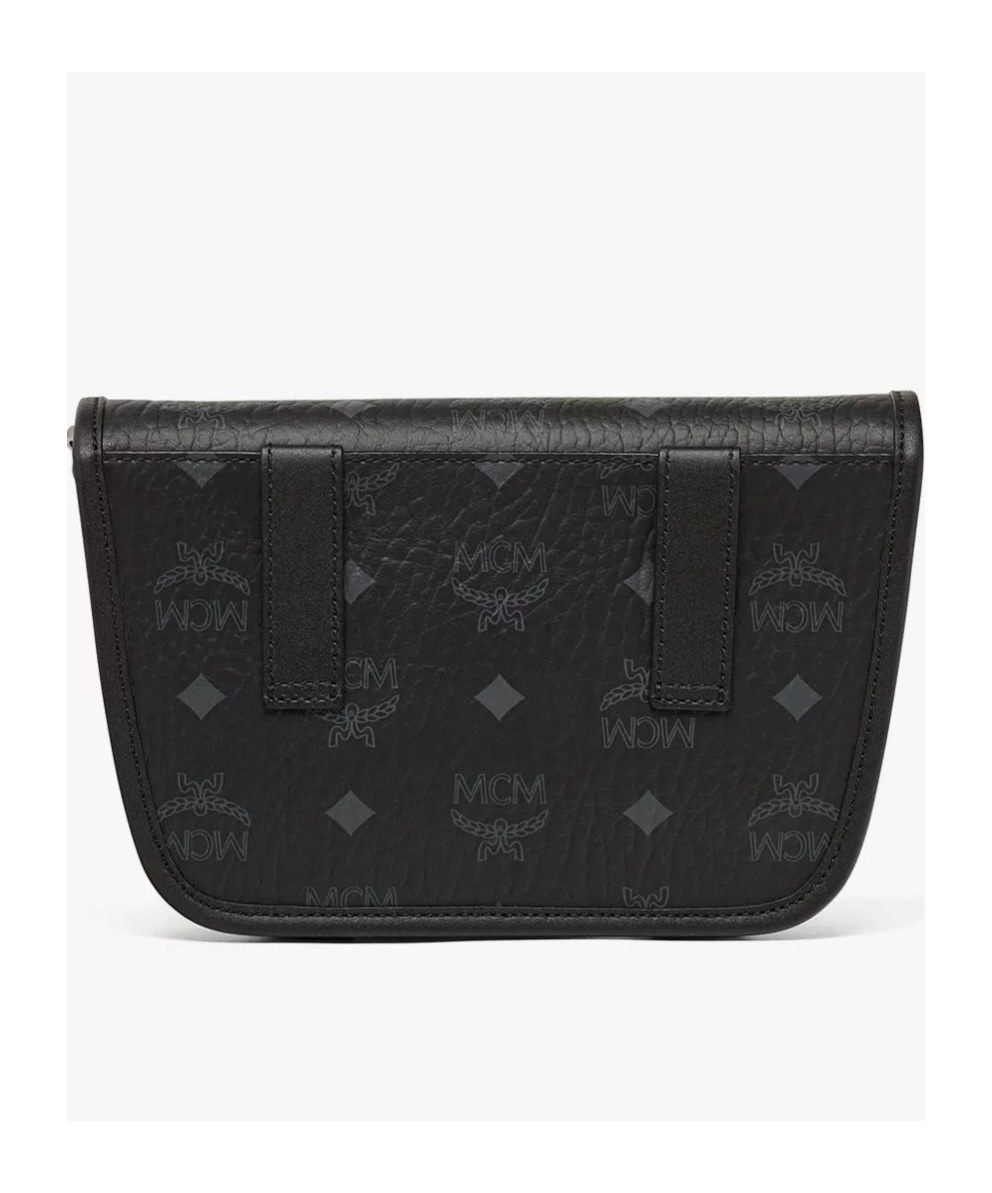Mcm Logo Printed Messenger Bag