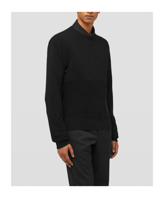 Jil Sander Crewneck Long-sleeved Jumper In Black