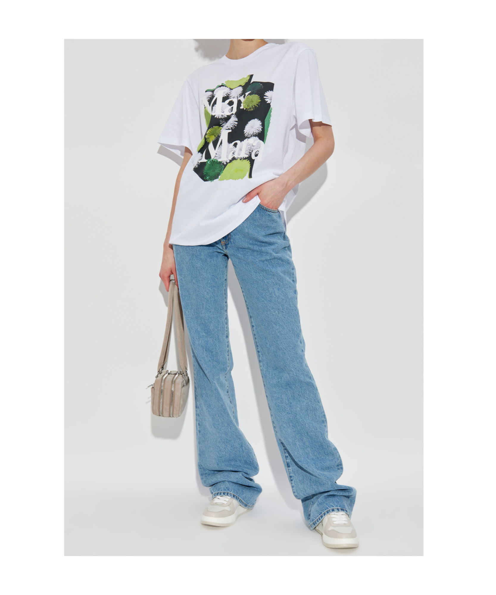Max Mara Short Sleeve T-shirt In White