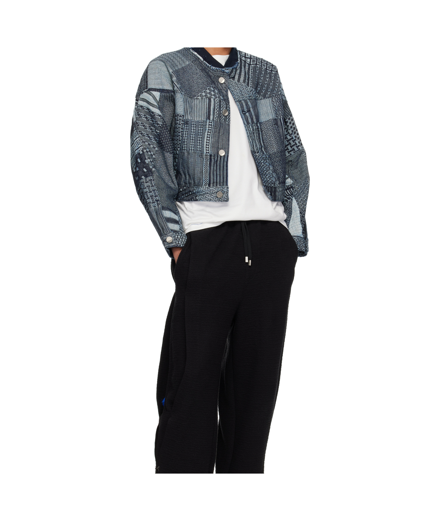 Ader Error Blue Collaz Product. 21 Denim Jacket In Black