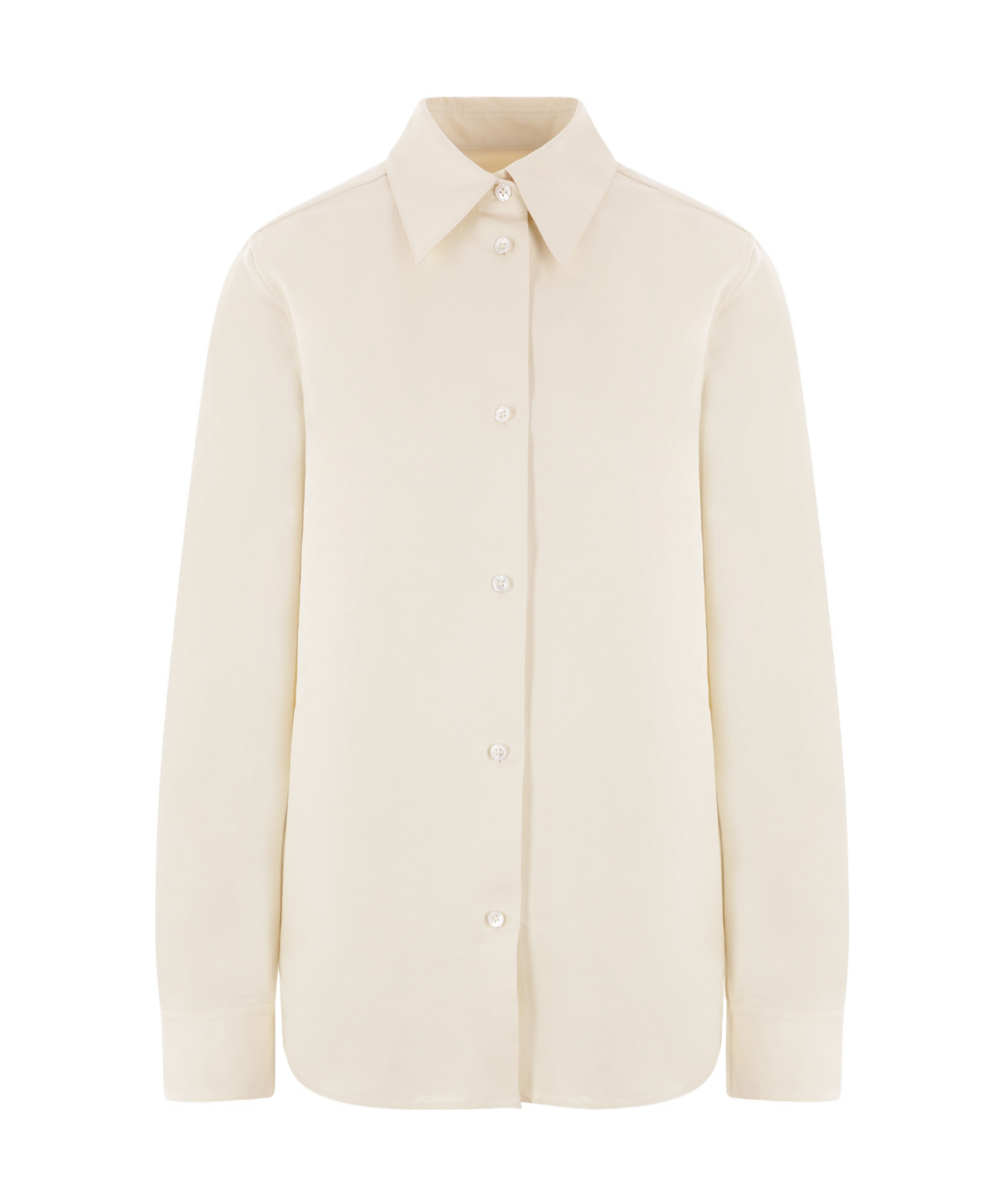 Jil Sander Cotton Poplin Shirt In White