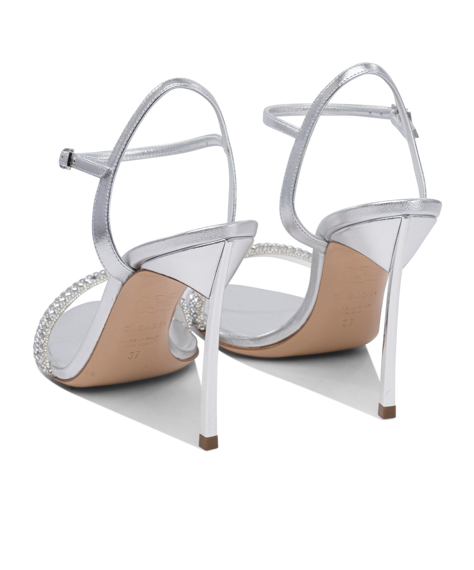 Casadei Julia 100 Leather Stiletto Sandals In Multi