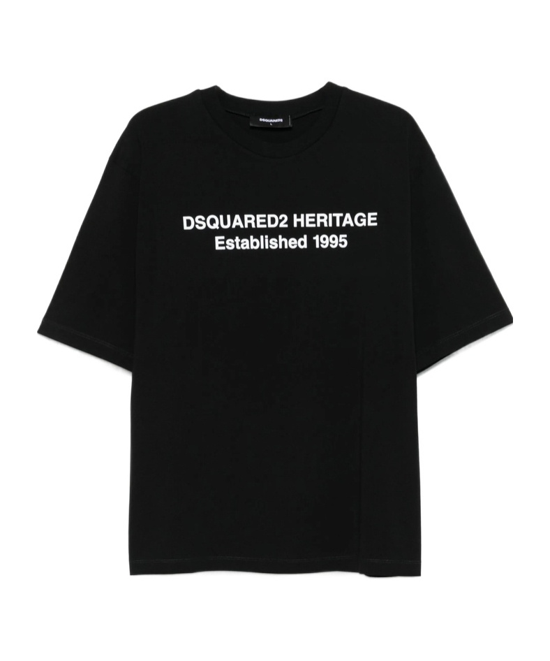 Dsquared2 Short-sleeved T-shirt In Black